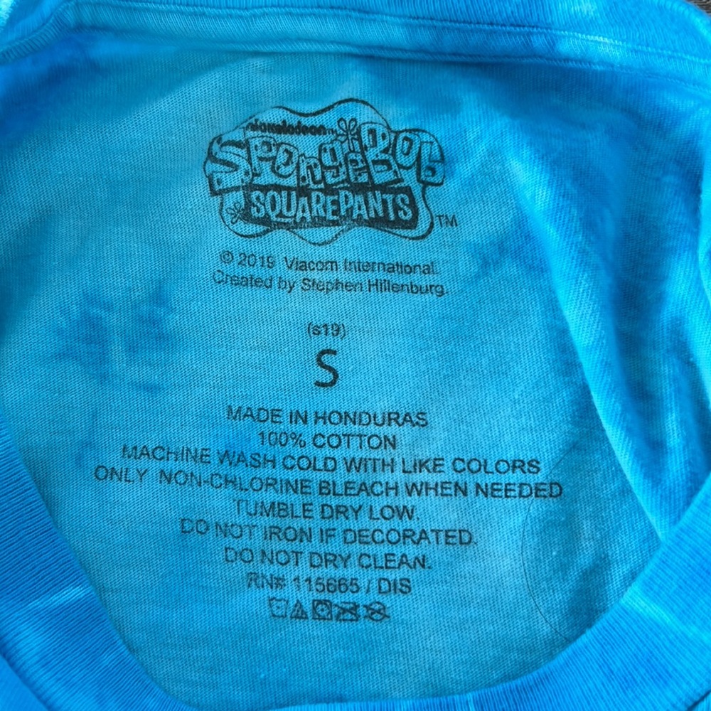 SpongeBob Tie Dye Shirt - Size small - Picture 3 of 5